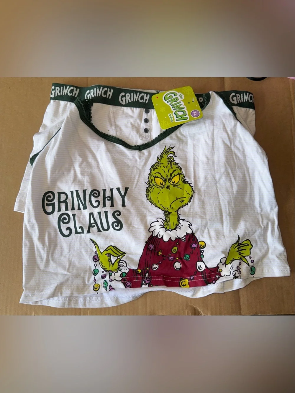 Women's How the Grinch Stole Christmas Holiday Cami & Boyshorts Set - Picture 5 of 5